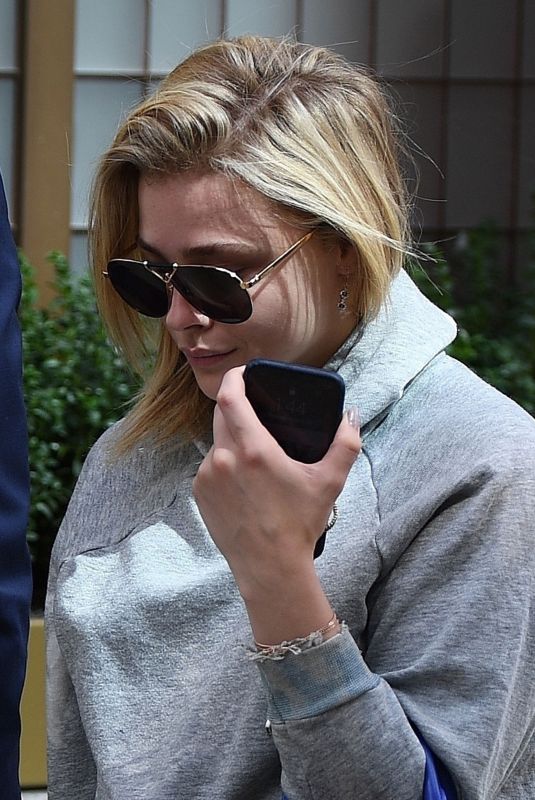 CHLOE MORETZ Out and About in London 08/23/2018