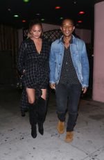 CHRISSY TEIGEN at Quarters Korean BBQ in Los Angeles 08/19/2018