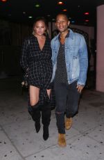 CHRISSY TEIGEN at Quarters Korean BBQ in Los Angeles 08/19/2018