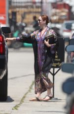 CHRISTINA HENDRICKS Out in Los Angeles 08/16/2018