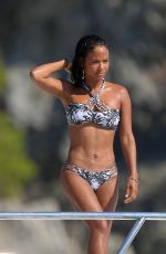 CHRISTINA MILIAN in Bikini at a Yacht in St. Tropez 08/16/2018