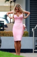 CHRISTINE MCGUINENESS on the Set of Real Housewives of Cheshire in Wilmslow 08/23/2018