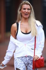 CHRISTINE MCGUINNES Leaves a Gym in Wilmslow Cheshire 08/13/2018