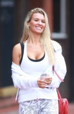 CHRISTINE MCGUINNES Leaves a Gym in Wilmslow Cheshire 08/13/2018
