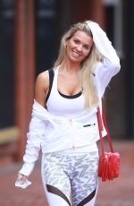 CHRISTINE MCGUINNES Leaves a Gym in Wilmslow Cheshire 08/13/2018