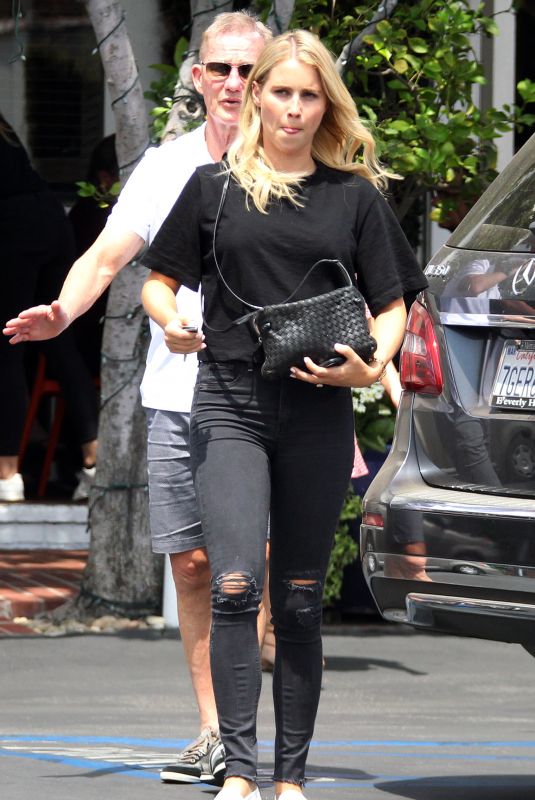 CLAIRE HOLT Out for Lunch in West Hollywood 08/20/2018