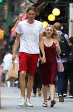 DAKOTA FANNING and Henry Frye Out for Dinner in New York 08/27/2018