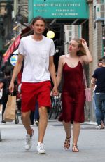 DAKOTA FANNING and Henry Frye Out for Dinner in New York 08/27/2018