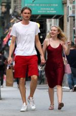 DAKOTA FANNING and Henry Frye Out for Dinner in New York 08/27/2018