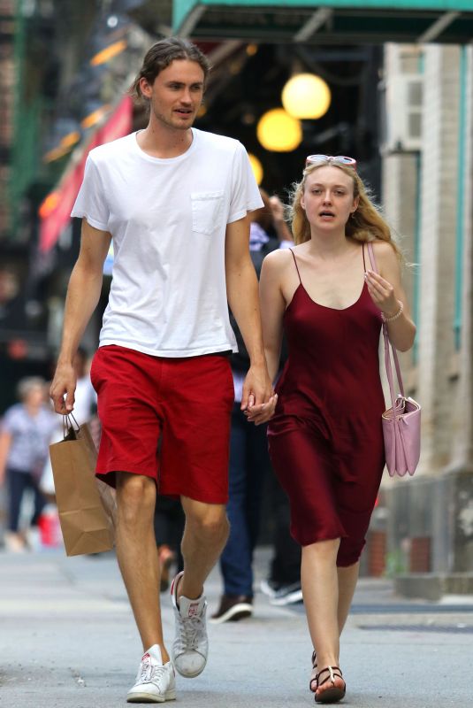 DAKOTA FANNING and Henry Frye Out for Dinner in New York 08/27/2018