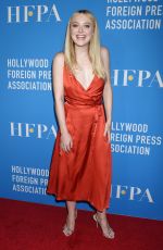 DAKOTA FANNING at HFPA Annual Grants Banquet in Beverly Hills 08/09/2018