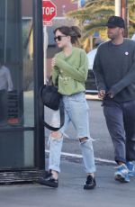 DAKOTA JOHNSON and Chris Martin Out for Dinner in Santa Monica 08/18/2018