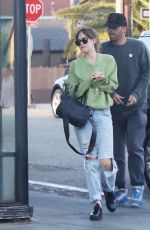 DAKOTA JOHNSON and Chris Martin Out for Dinner in Santa Monica 08/18/2018
