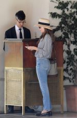 DAKOTA JOHNSON Leaves Sunset Tower in Los Angeles 08/22/2018