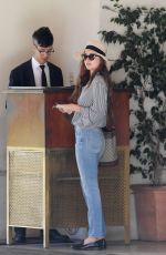 DAKOTA JOHNSON Leaves Sunset Tower in Los Angeles 08/22/2018