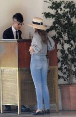 DAKOTA JOHNSON Leaves Sunset Tower in Los Angeles 08/22/2018