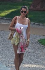 DANIELLE BUX in Swimsuit Out in Como Lake 08/03/2018