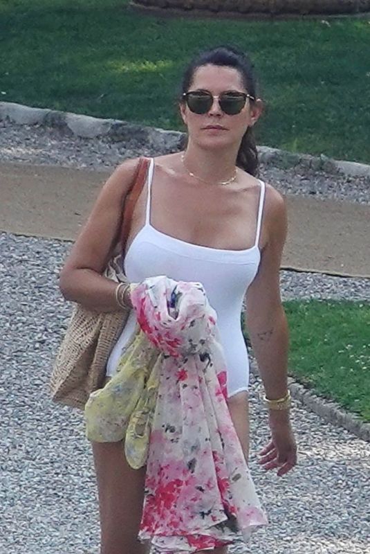 DANIELLE BUX in Swimsuit Out in Como Lake 08/03/2018