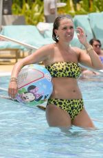 DANIELLE LLOYD in Bikini at a Pool in Dubai 08/19/2018
