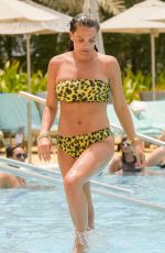 DANIELLE LLOYD in Bikini at a Pool in Dubai 08/19/2018