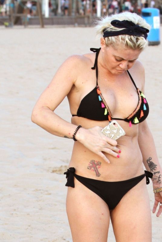 DANNIELLA WESTBROOK in Bikini on the Beach in Spain 08/06/2018