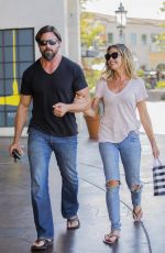 DENISE RICHARDS and Aaron Phypers Out in Calabasas 08/14/2018