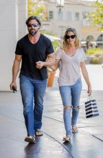 DENISE RICHARDS and Aaron Phypers Out in Calabasas 08/14/2018