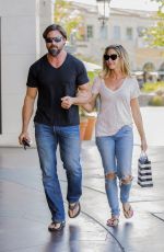 DENISE RICHARDS and Aaron Phypers Out in Calabasas 08/14/2018