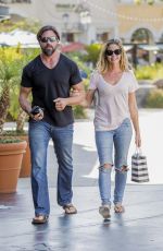 DENISE RICHARDS and Aaron Phypers Out in Calabasas 08/14/2018