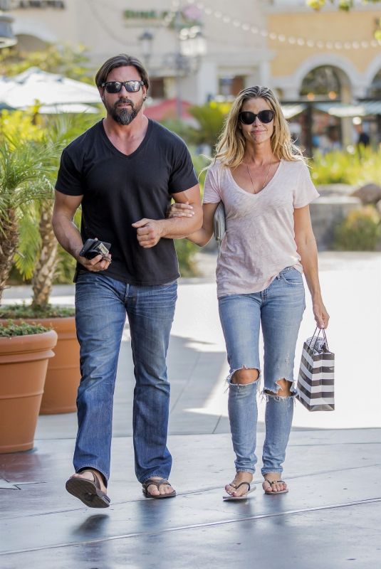 DENISE RICHARDS and Aaron Phypers Out in Calabasas 08/14/2018
