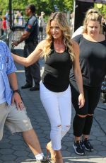 DENISE RICHARDS on the Set of Extra in Studio City 08/13/2018