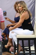 DENISE RICHARDS on the Set of Extra in Studio City 08/13/2018