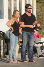 DENISE RICHARDS on the Set of Real Housewives of Beverly Hills in Malibu 08/28/2018
