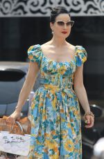 DITA VON TEESE Leaves Cafe Gratitude in Los Angeles 08/09/2018