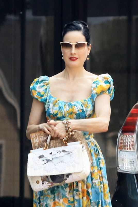 DITA VON TEESE Leaves Cafe Gratitude in Los Angeles 08/09/2018