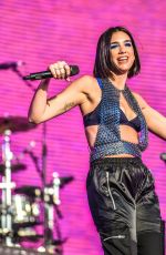 DUA LIPA Performs at a Festival in Belgium 08/16/2018