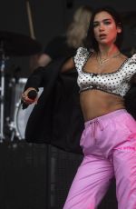 DUA LIPA Performs at Leeds Festival in Leeds 08/26/2018