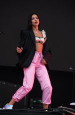 DUA LIPA Performs at Leeds Festival in Leeds 08/26/2018