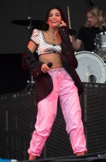 DUA LIPA Performs at Leeds Festival in Leeds 08/26/2018