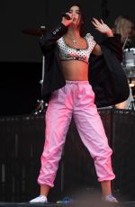 DUA LIPA Performs at Leeds Festival in Leeds 08/26/2018