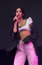 DUA LIPA Performs at Leeds Festival in Leeds 08/26/2018