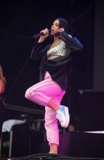DUA LIPA Performs at Leeds Festival in Leeds 08/26/2018