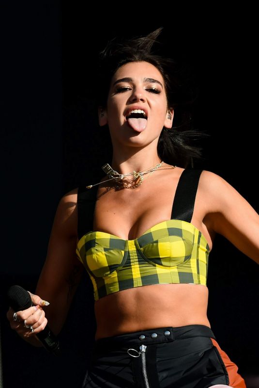 DUA LIPA Performs at Reading Festival 2018 in Reading 08/25/2018
