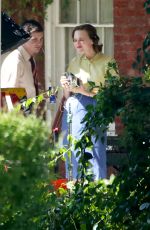 ELISABETH MOSS on the Set of Sshirley in New York 08/09/2018