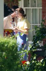 ELISABETH MOSS on the Set of Sshirley in New York 08/09/2018