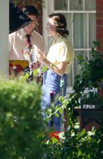 ELISABETH MOSS on the Set of Sshirley in New York 08/09/2018
