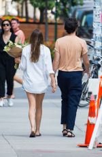 ELIZABETH OLSEN and Robbie Arnett Out in New York 08/26/2018
