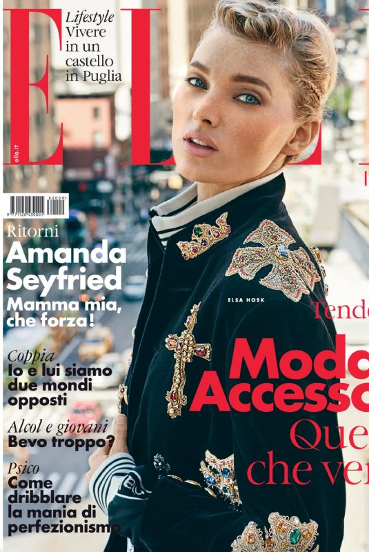 ELSA HOSK in Elle Magazine, Italy Septmeber 2018