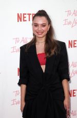 EMILIJA BARANAC at To All the Boys I’ve Loved Before Screening in Los Angeles 08/16/2018