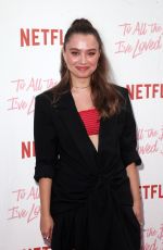 EMILIJA BARANAC at To All the Boys I’ve Loved Before Screening in Los Angeles 08/16/2018